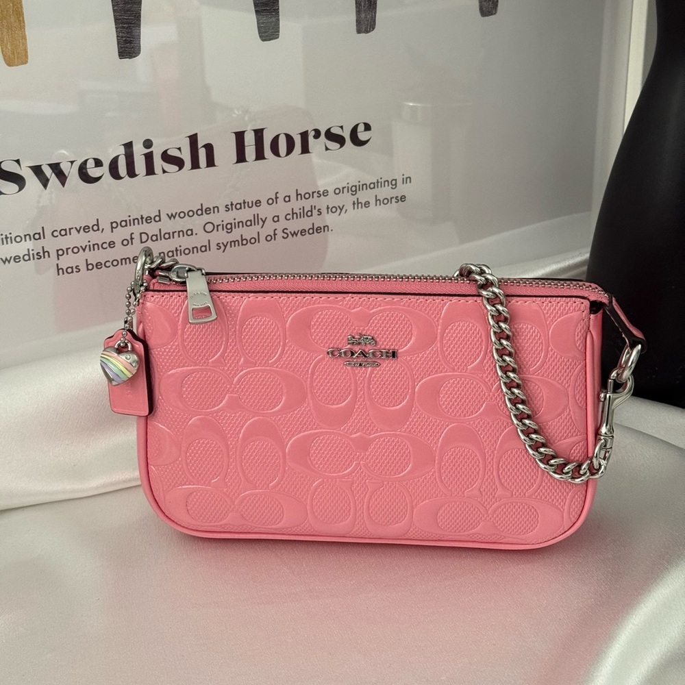 Coach Nolita 19 In Signature Leather With Heart Charm NWT